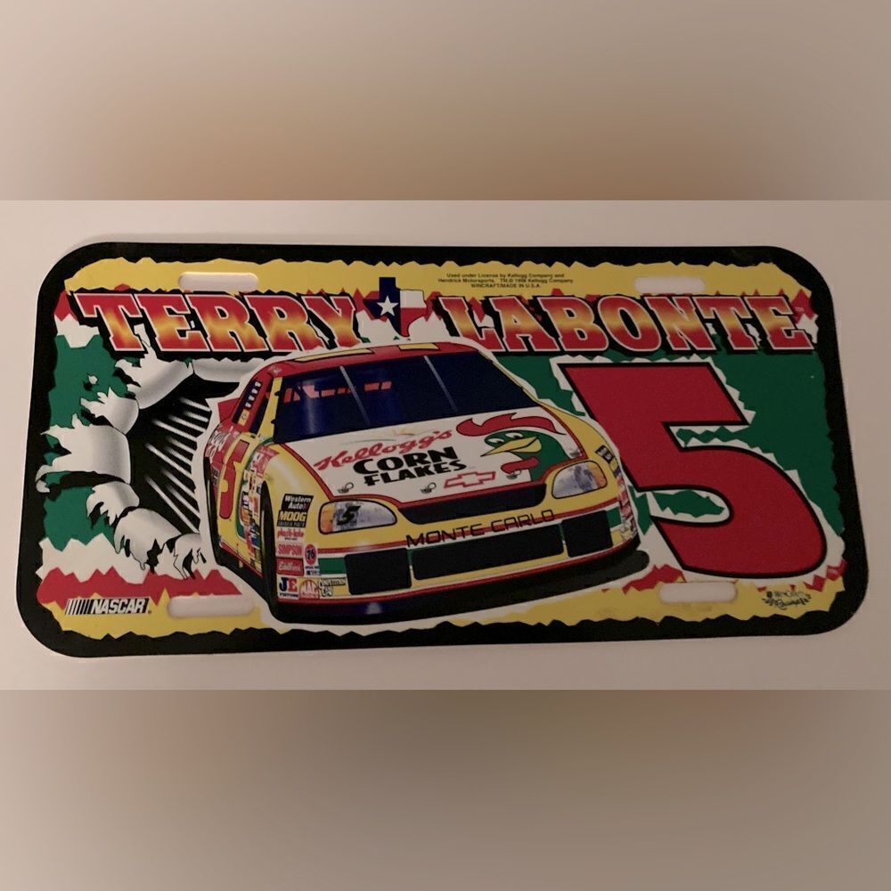 Terry LaBonte #5 Nascar License Plate NWT